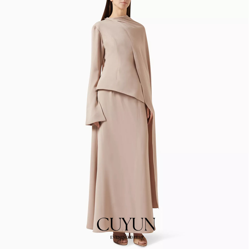 CUYUN Customized Khaki Modest  - огляд і ціна Women'S Formal Wear For A Wedding Guest