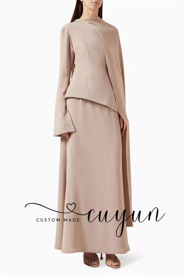 CUYUN Customized Khaki Modest  - огляд і ціна Women'S Formal Wear For A Wedding Guest
