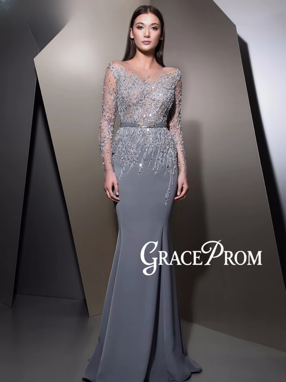 GRACEPROM Illusion Long Sleeve - огляд і ціна Women'S Formal Dinner Wear
