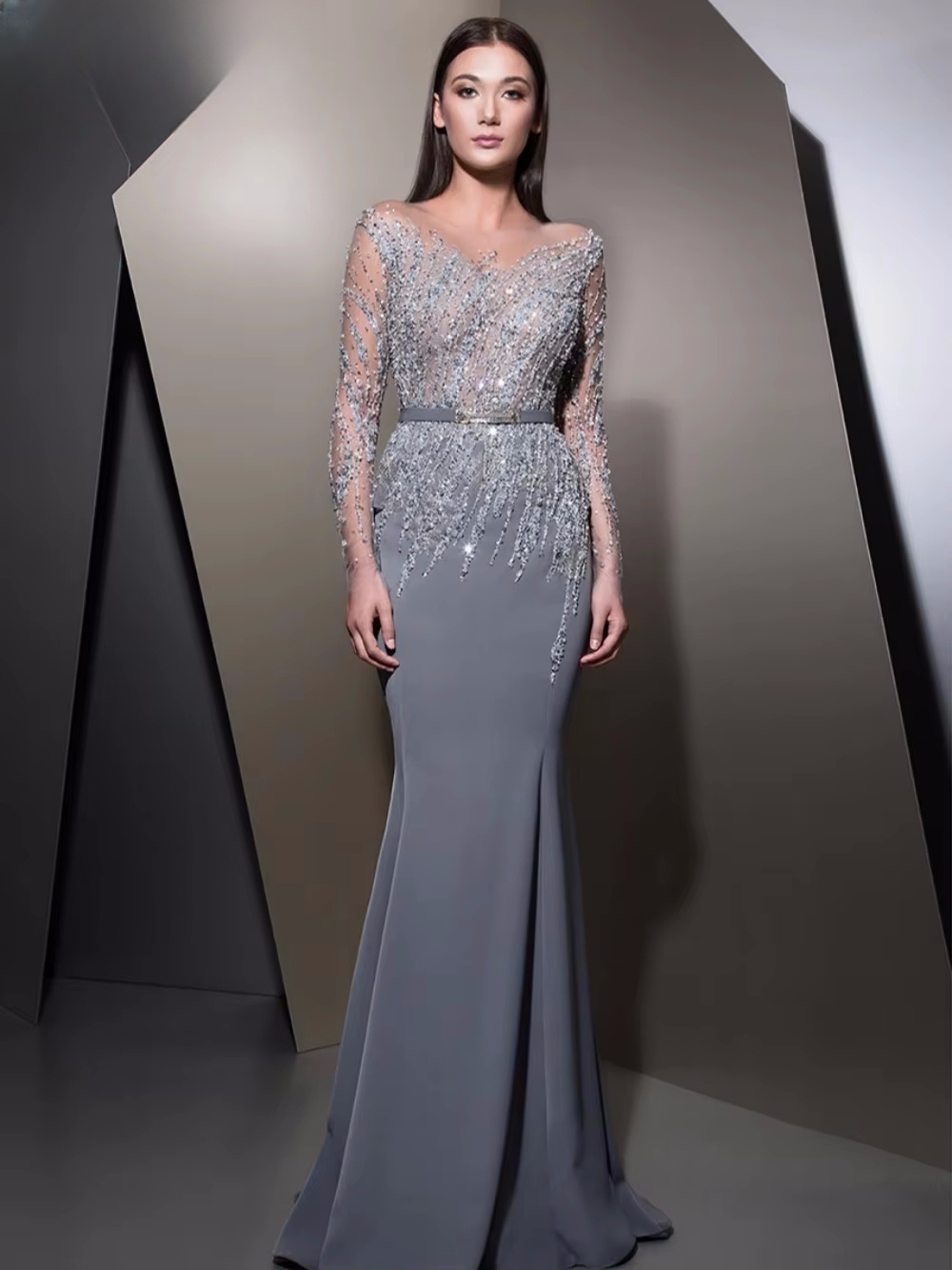GRACEPROM Illusion Long Sleeve - огляд і ціна Women'S Formal Dinner Wear