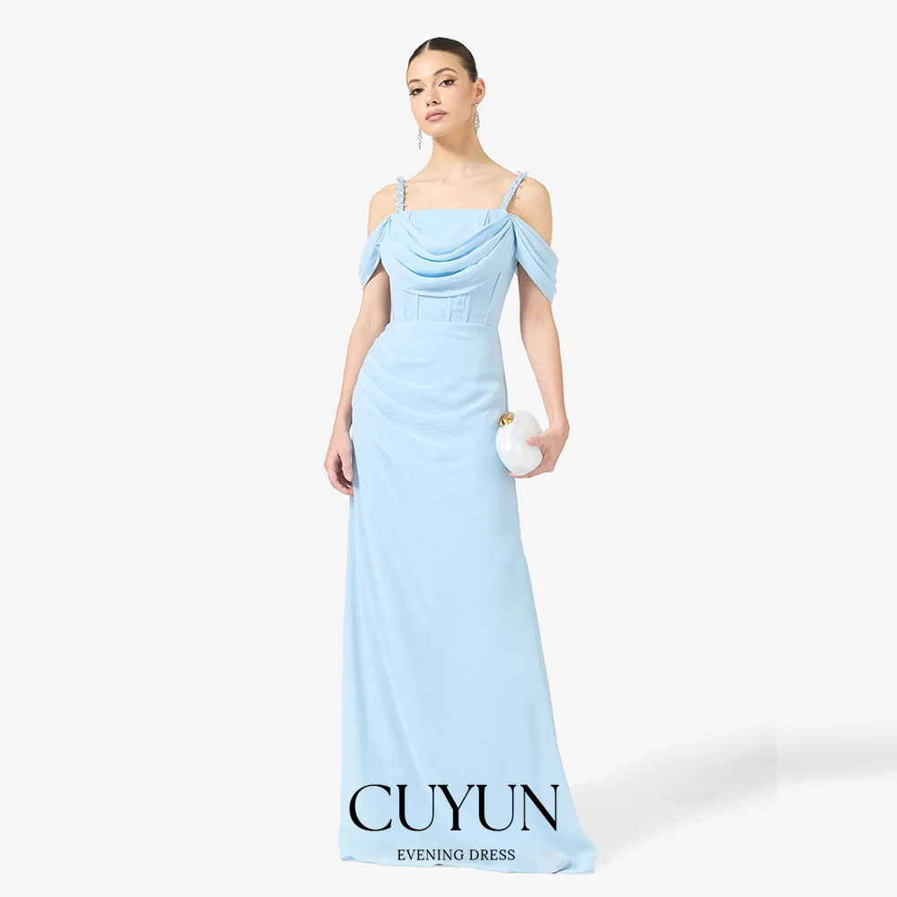CUYUN Customized Sky Blue Form - огляд і ціна Women'S Formal Dinner Wear