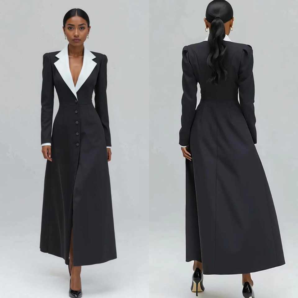 A Line Women Long Blazer Jacke - огляд і ціна Women'S Formal Wear For A Wedding Guest