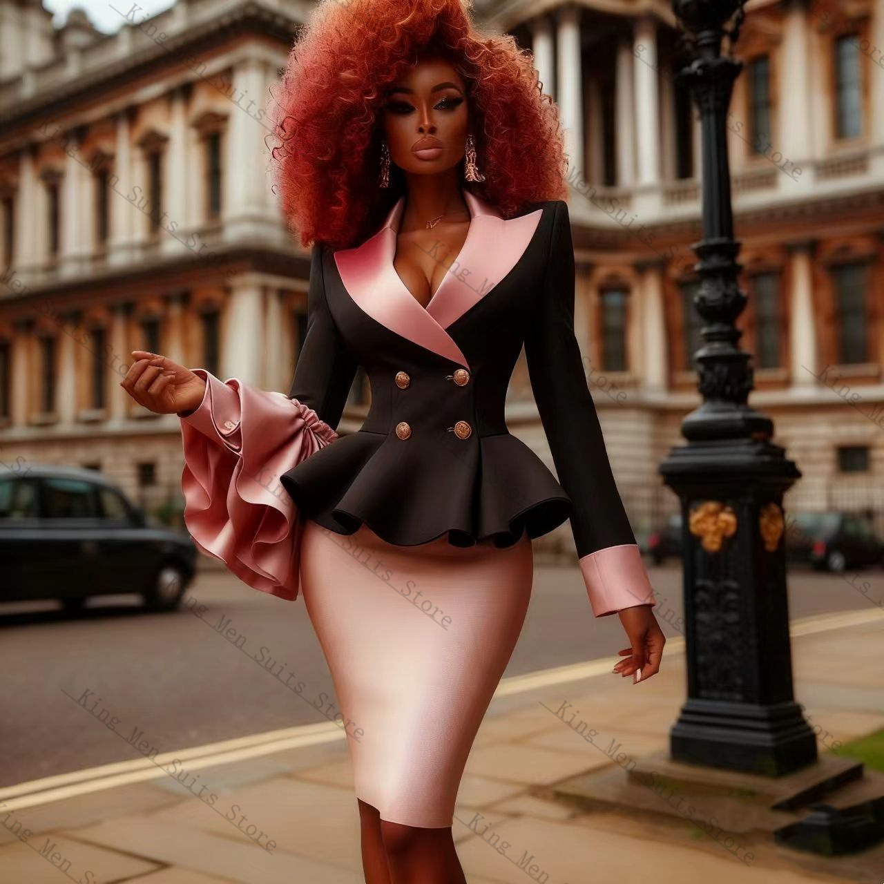 Black Pink Women Suit Set 2 Pc - огляд і ціна Women'S Formal Wear For A Wedding Guest
