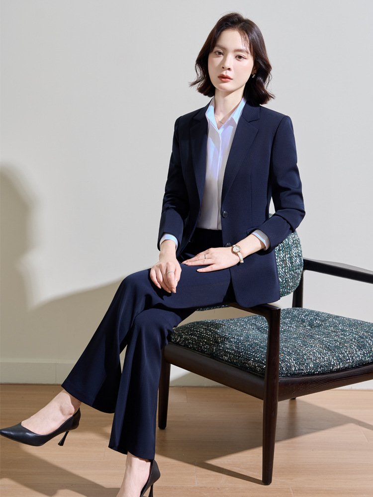 Navy blue professional suit fo - огляд і ціна Women Formal Wear Interview
