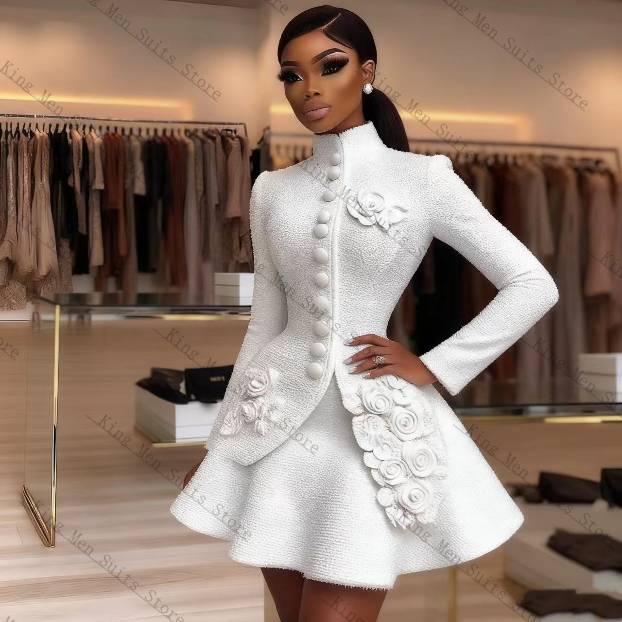 Luxury White Women Suit Set 2  - огляд і ціна Women'S Formal Wear For A Wedding Guest