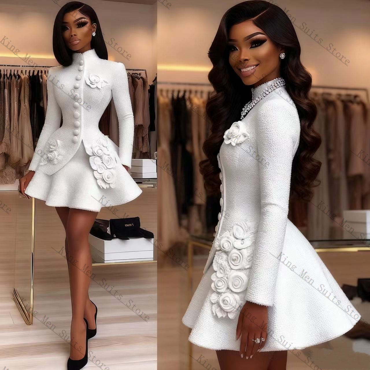 Luxury White Women Suit Set 2  - огляд і ціна Women'S Formal Wear For A Wedding Guest