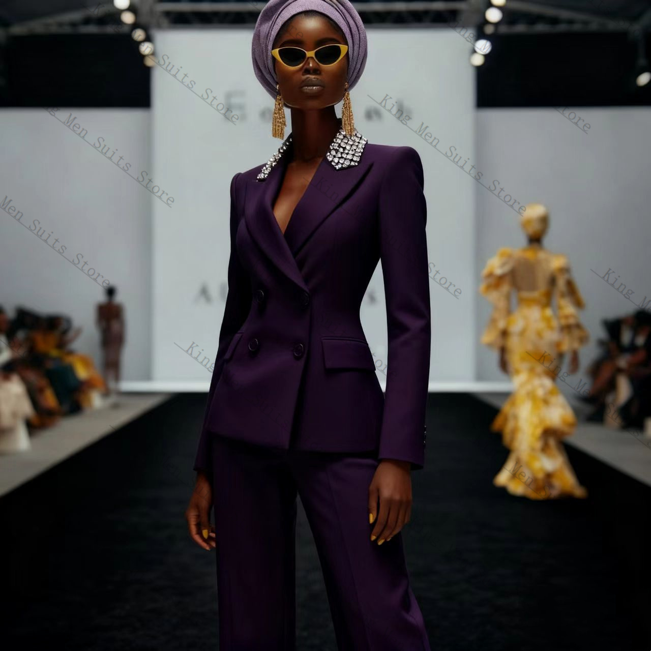 Luxury Crystals Women Suit Set - огляд і ціна Women'S Formal Wear For A Wedding Guest