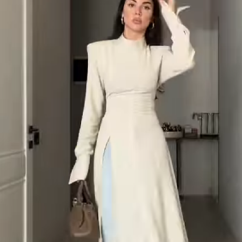 Women's Elegant High Neck Long - огляд і ціна Formal Wear Women Us