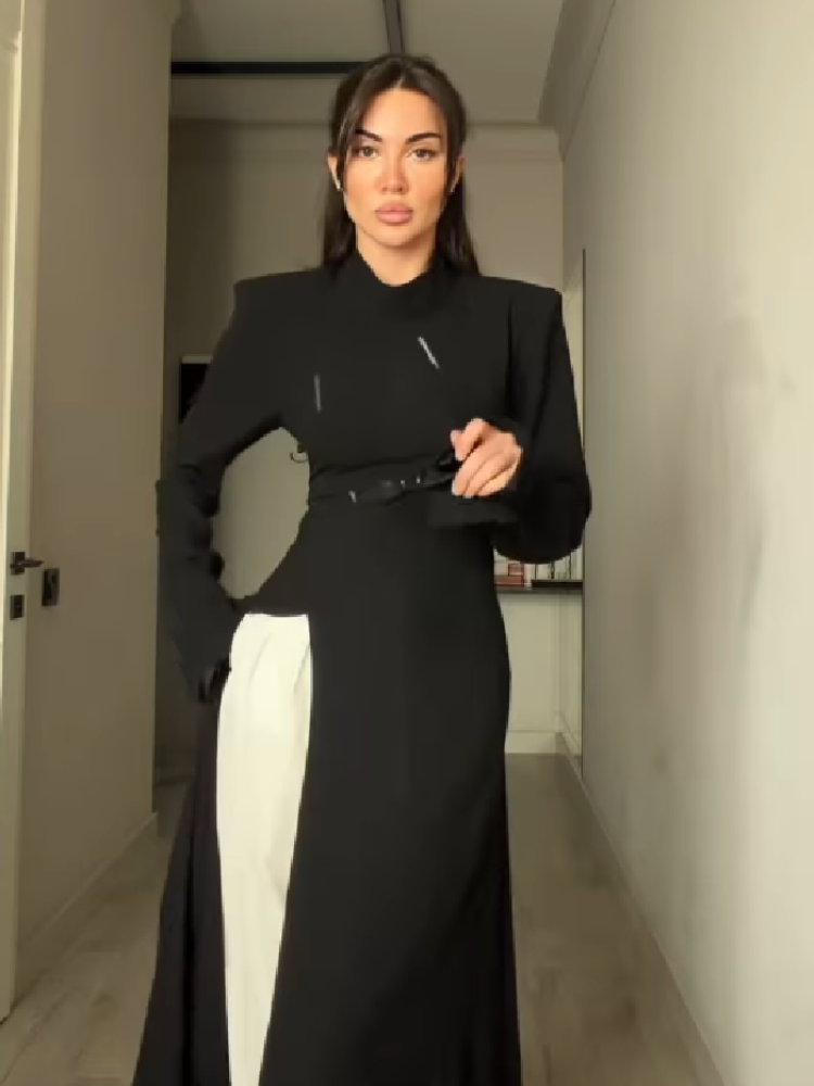 Women's Elegant High Neck Long - огляд і ціна Formal Wear Women Us