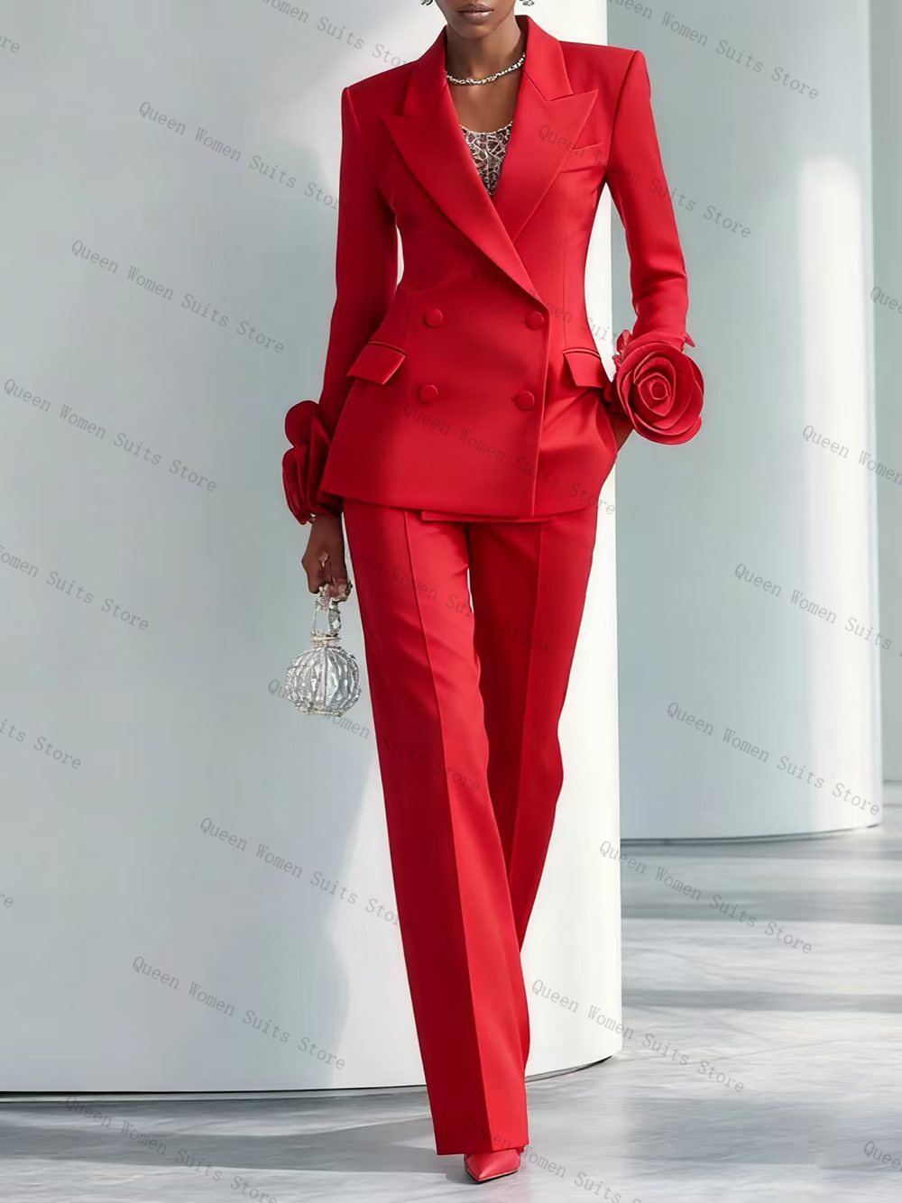 Luxury Red Women Suit Set 2 Pc - огляд і ціна Women'S Formal Wear For A Wedding Guest