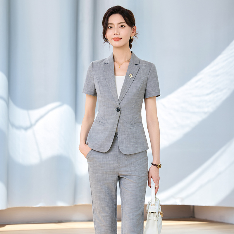 Women's short-sleeved suit set - огляд і ціна Women Formal Wear Interview