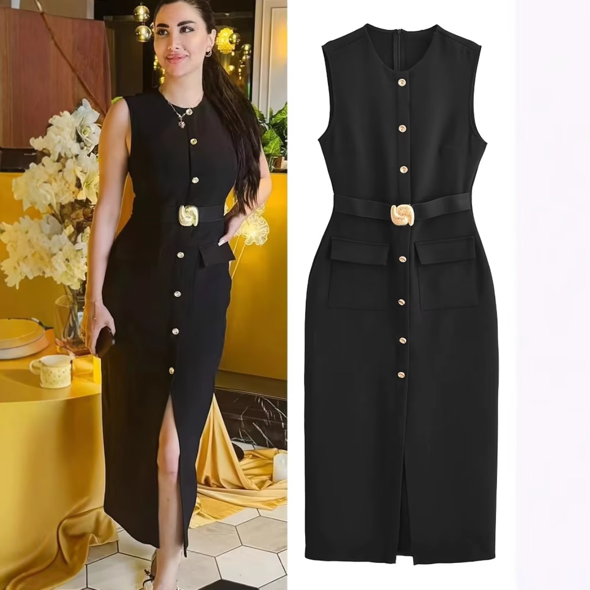Woman‘s Sleeveless Crew-neck S - огляд і ціна Women'S Formal Dinner Wear