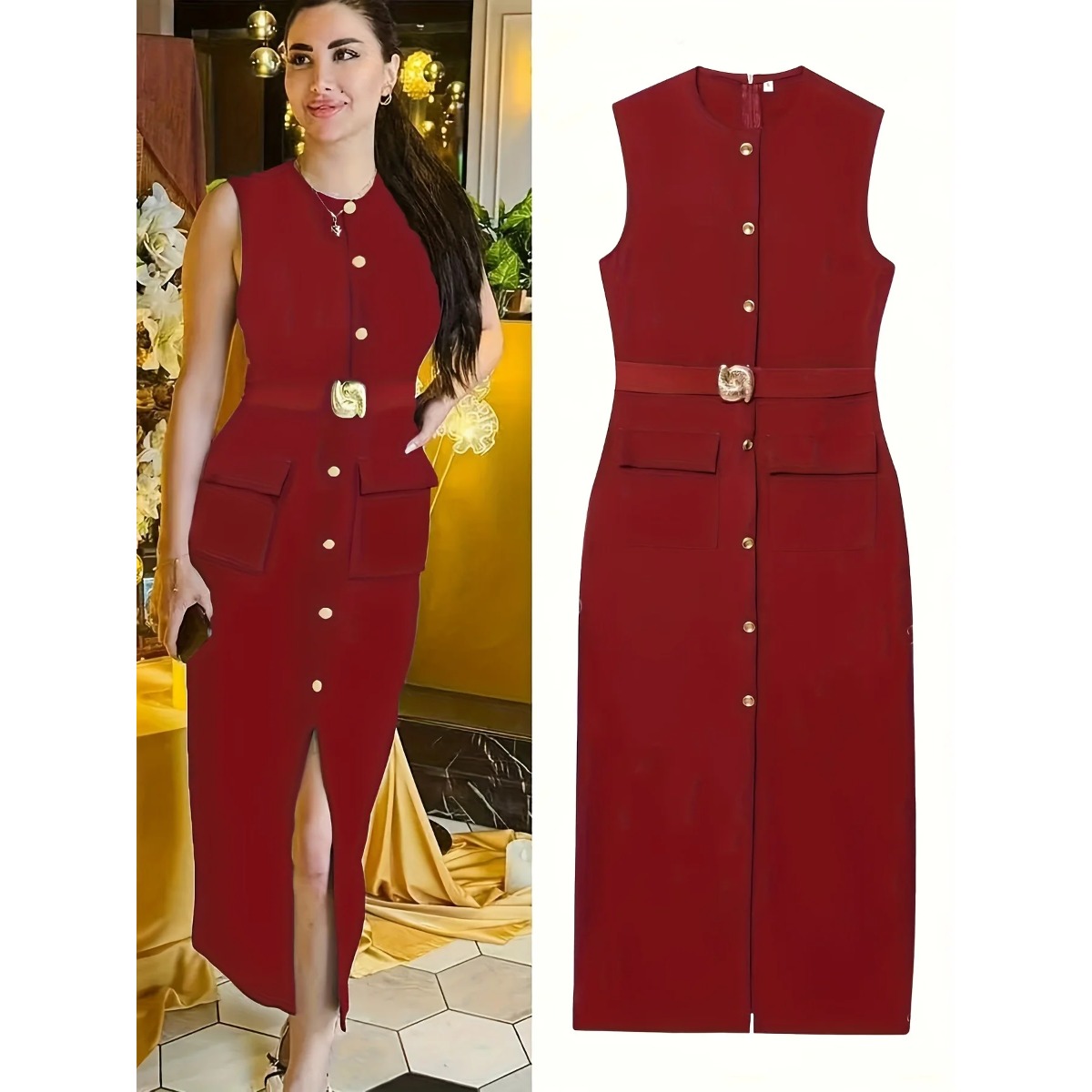 Woman‘s Sleeveless Crew-neck S - огляд і ціна Women'S Formal Dinner Wear