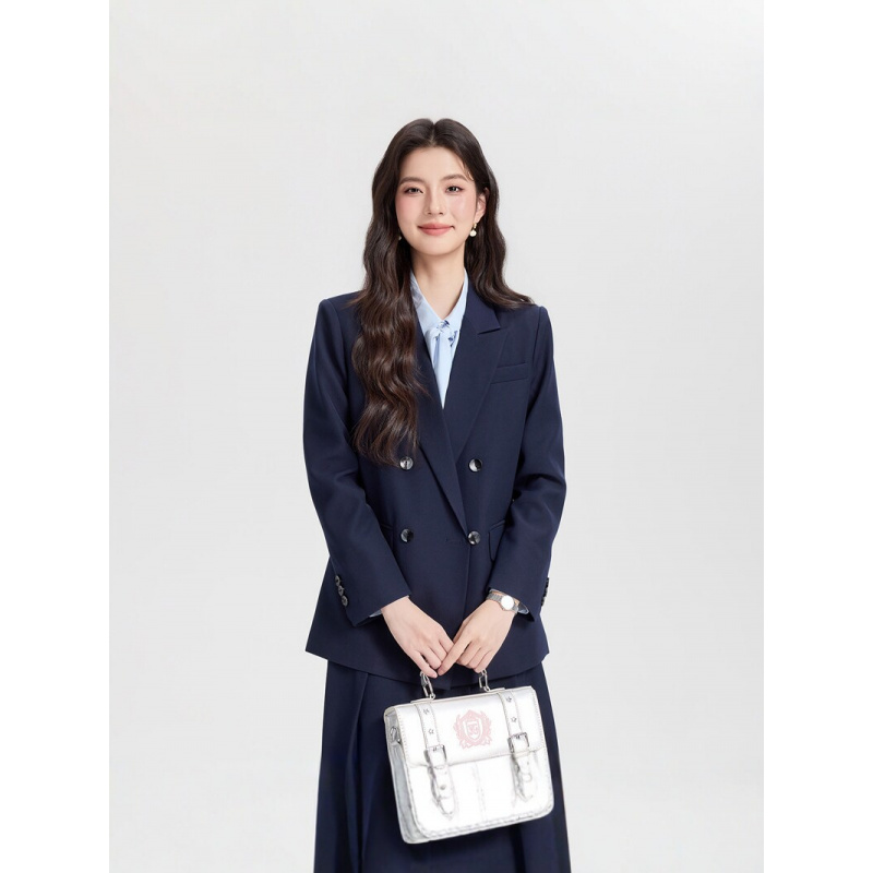 Navy blue double-breasted wome - огляд і ціна Women Formal Wear Interview