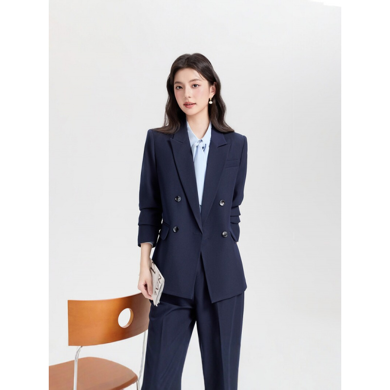 Navy blue double-breasted wome - огляд і ціна Women Formal Wear Interview