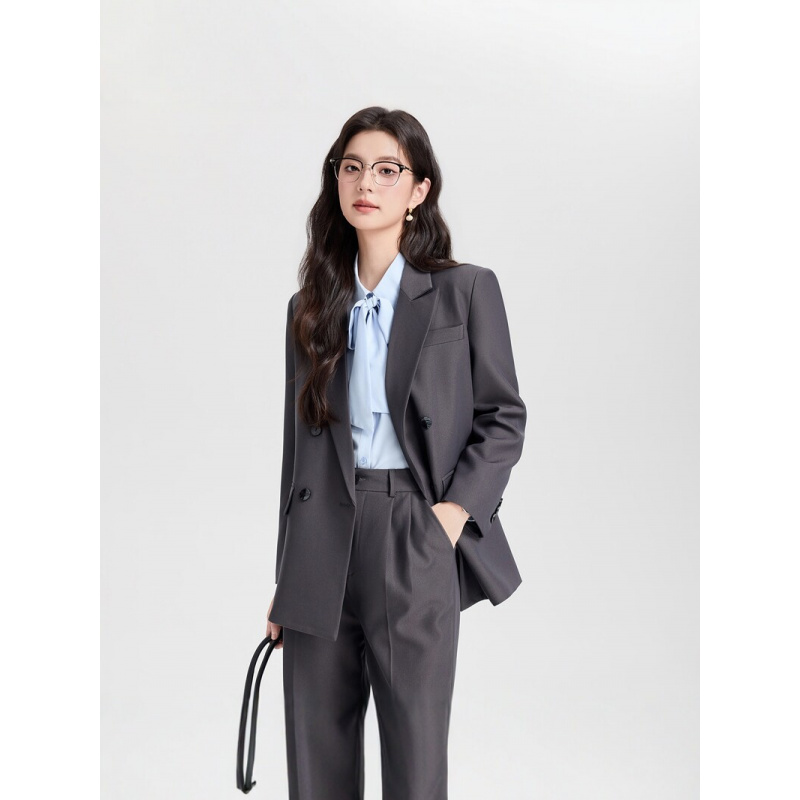 Navy blue double-breasted wome - огляд і ціна Women Formal Wear Interview
