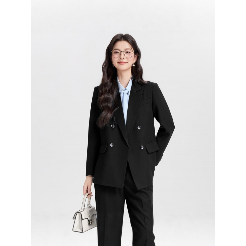 Navy blue double-breasted wome - огляд і ціна Women Formal Wear Interview