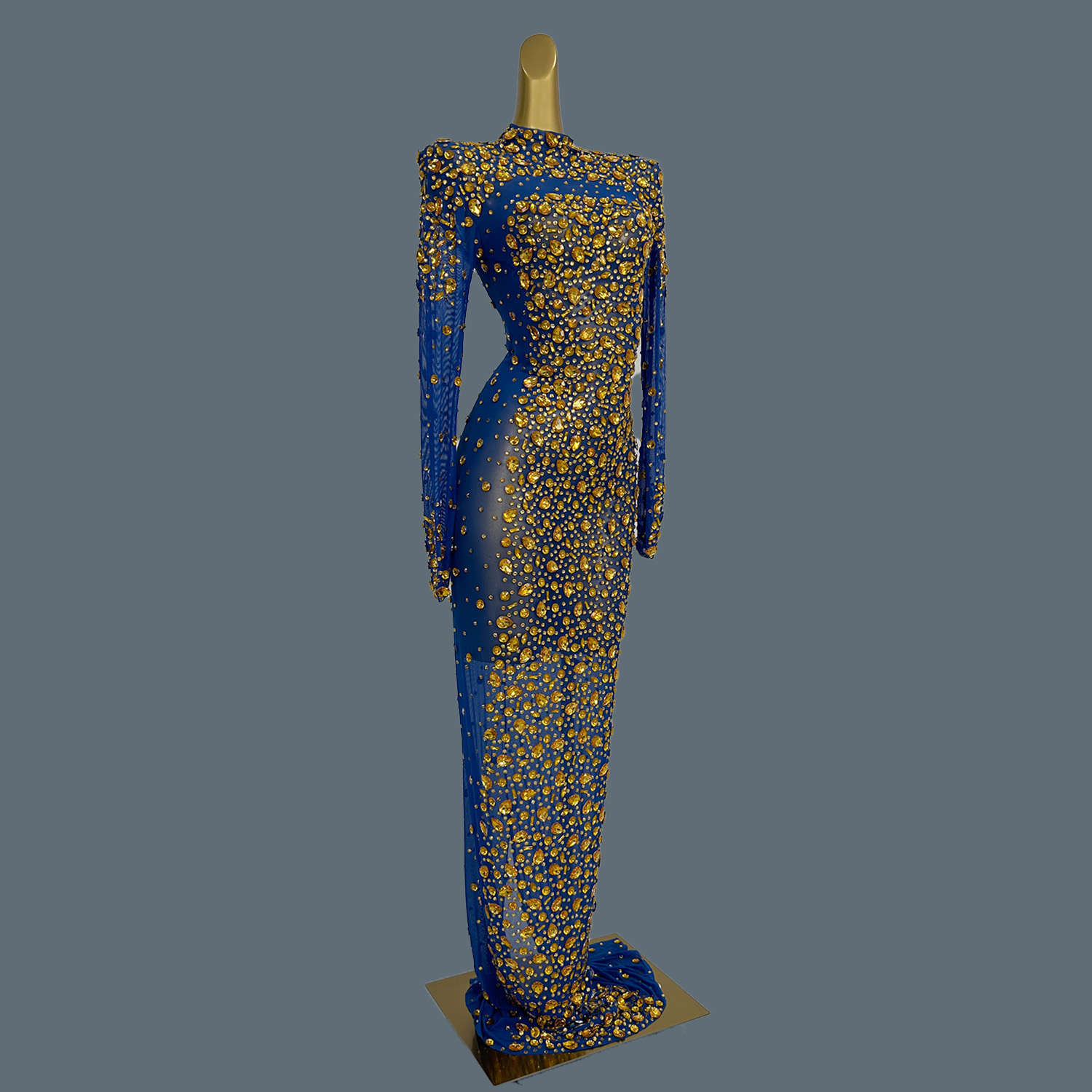 Elegant Sheer Mesh Maxi Dress  - огляд і ціна Women'S Formal Dinner Wear
