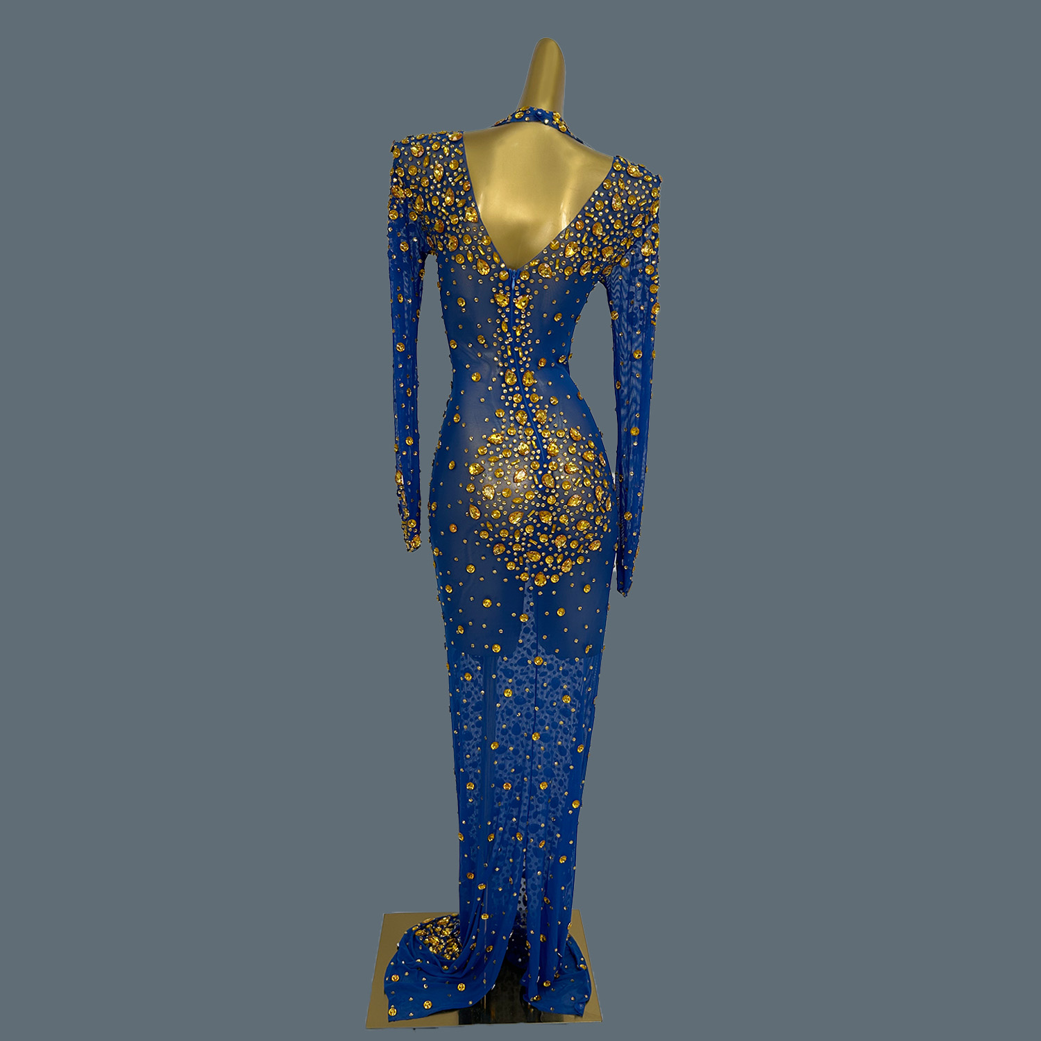Elegant Sheer Mesh Maxi Dress  - огляд і ціна Women'S Formal Dinner Wear