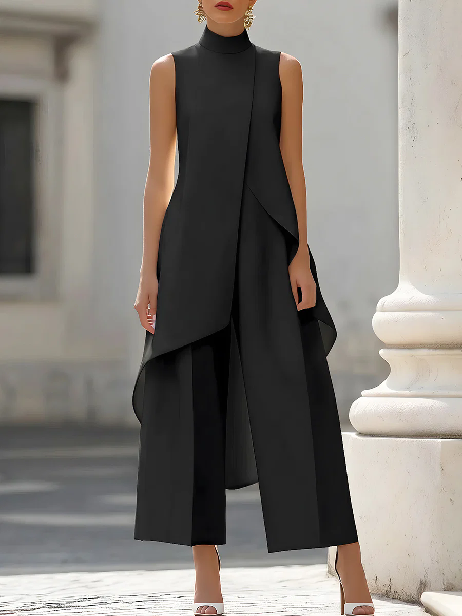 Sleeveless High Neck Asymmetri - огляд і ціна Formal Wear Women Us