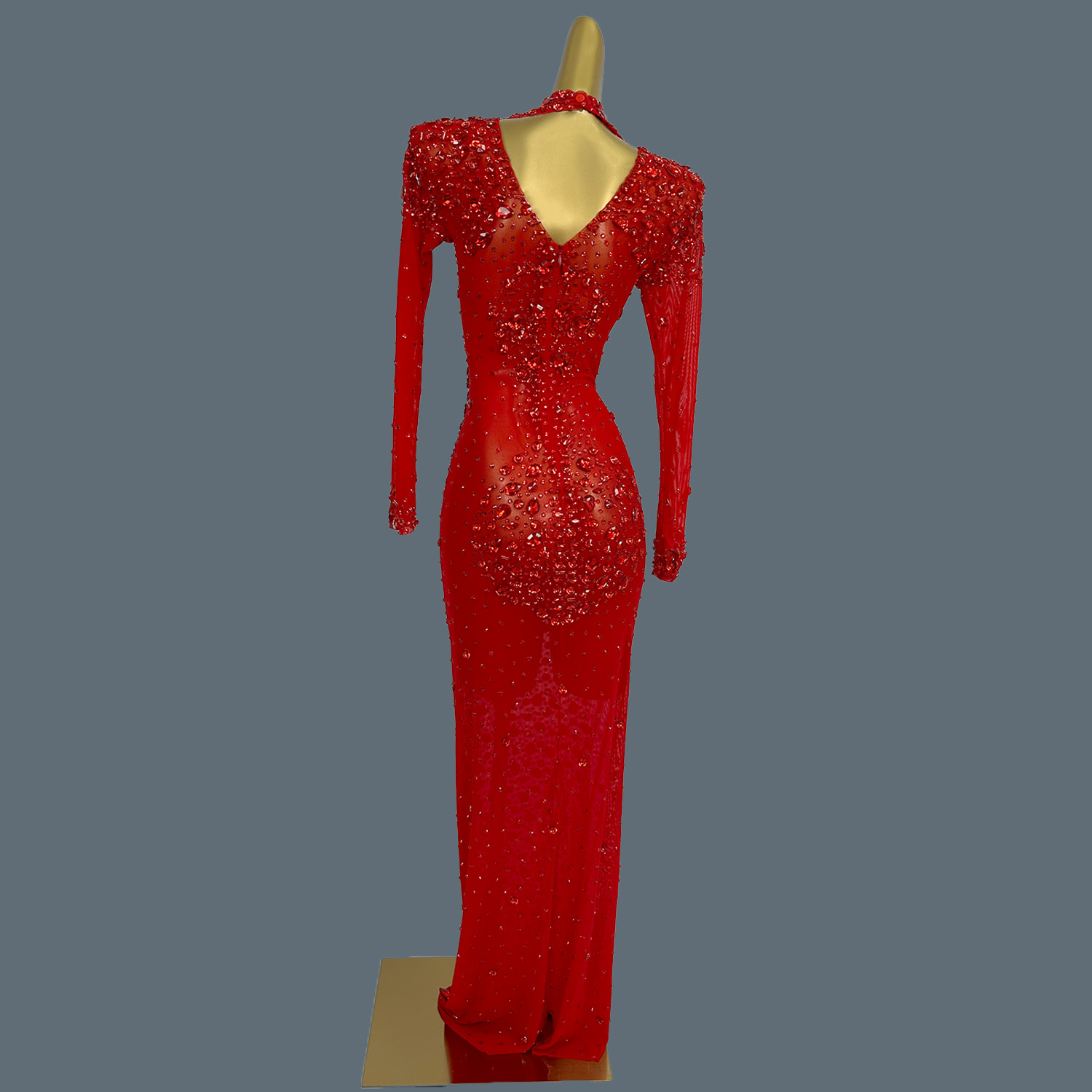 Sexy Sheer Mesh Formal Prom Lo - огляд і ціна Women'S Formal Dinner Wear
